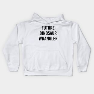 Future Dinosaur Wrangler (White) Kids Hoodie